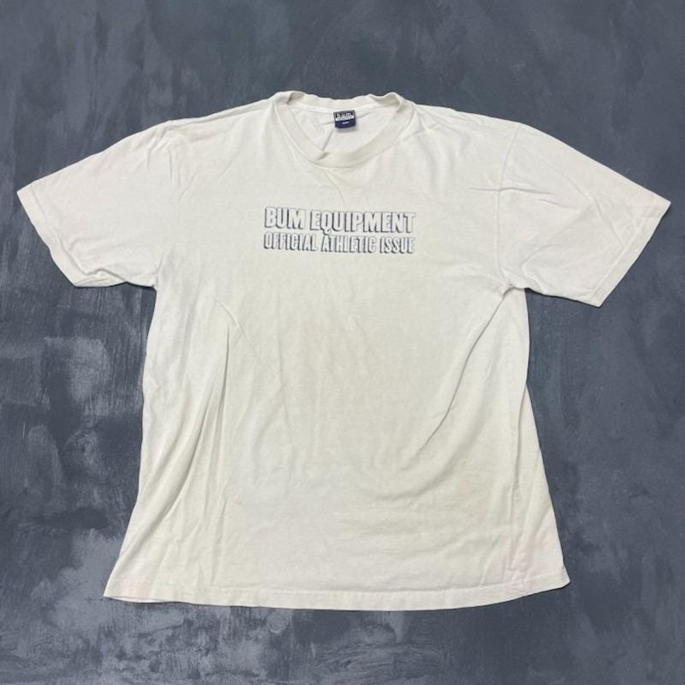 Vintage Graphic T-Shirt Men Medium White 2000s‎ B.U.M. Equipment